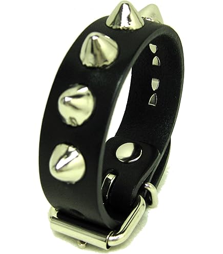 A＆Gレザーリストバンド rock_genuine_leather_black_wri